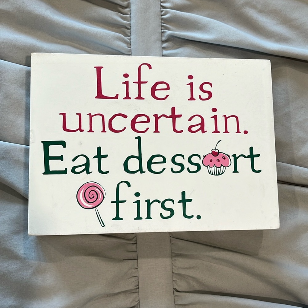 Cupcake & Lollipop Dessert Home Decor Sign